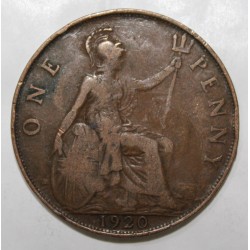 GRANDE BRETAGNE - KM 810 - 1 PENNY 1920 - GEORGE V