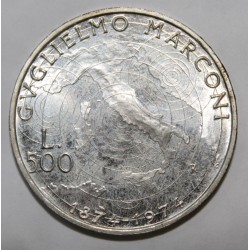 ITALIE - KM 103 - 500 LIRE 1974 - GUGLIELMO MARCONI