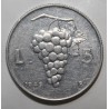 ITALIE - KM 89 - 5 LIRE 1949 - Raisin