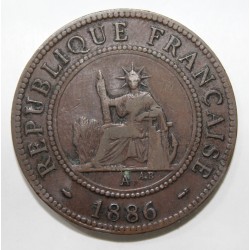 INDOCHINE - KM 1 - 1 CENT 1886 A - Paris