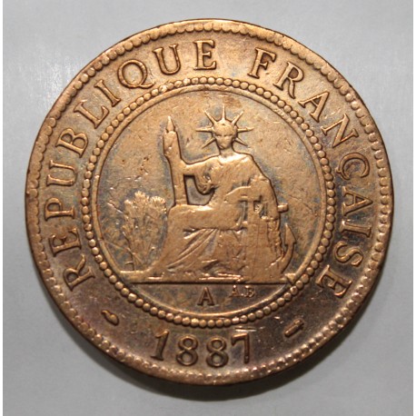 INDOCHINA - KM 1 - 1 CENT 1887 A - Paris