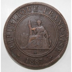 INDOCHINA - KM 1 - 1 CENT 1887 A - Paris