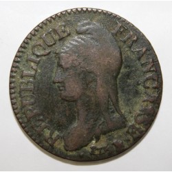 FRANKREICH - KM 640 - CINQ CENTIMES 1798 AN 7/5 BB Strasbourg TYP DUPRE