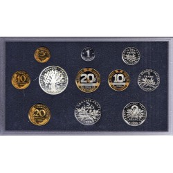 FRANCE - COFFRET BELLE EPREUVE 1998 - 5 centimes 3 plis - 11 PIECES