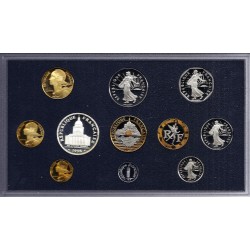 FRANCE - COFFRET BELLE EPREUVE 1998 - 5 centimes 3 plis - 11 PIECES