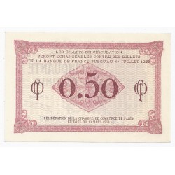 75 - PARIS - CHAMBRE DE COMMERCE - 50 CENTIMES 1920