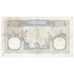 FAY 38/21 - 1000 FRANCS CERES ET MERCURE - 30/06/1938 - TRES TRES BEAU - PICK 90