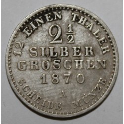 DEUTSCHLAND - KM 486 - 2 1/2 SILBER GROSCHEN 1870 A - Berlin - Wilhelm I