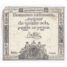 ASSIGNAT OF 15 SOLS - SERIE 1242 - 23/05/1793