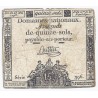 ASSIGNAT DE 15 SOLS - SERIE 396 - 23/05/1793