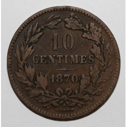 LUXEMBOURG - KM 23.1 - 10 CENTIMES 1870