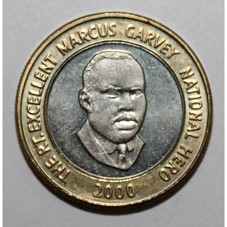 JAMAICA KM 182 20 DOLLARS 2000 MARCUS GARVEY