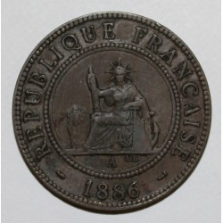 INDOCHINE - KM 1 - 1 CENT 1886 A - Paris