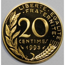 FRANKREICH - KM 930 - 20 CENTIMES 1993 TYP MARIANNE