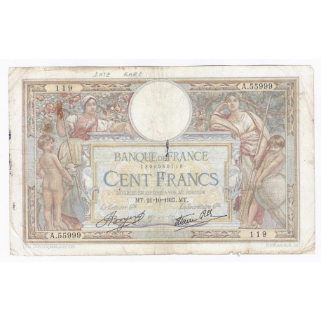 FAY 25/03 - 100 FRANCS Luc Olivier MERSON - 21/10/1937 - TRES BEAU - PICK 86