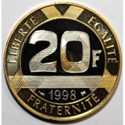 FRANCE - KM 1008 - 20 FRANCS 1998 TYPE MONT SAINT MICHEL