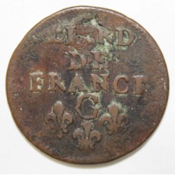 FRANCE - Gad 80 - LOUIS XIV - LIARD DE FRANCE - 1656 G - LUSIGNAN