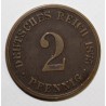 DEUTSCHLAND - KM 2 - 2 PFENNIG 1875 C - Frankfurt - TYP 1 - KLEINER ADLER - WILHELM I