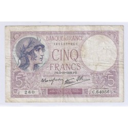 FAY 04/11 - 5 FRANCS VIOLET - 05/10/1939 - TRES BEAU - PICK 83