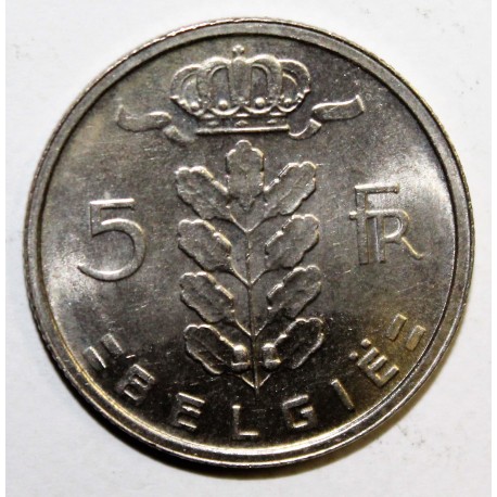 BELGIQUE - KM 135 - 5 FRANCS 1978 - TYPE CERES