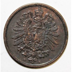 DEUTSCHLAND - KM 2 - 2 PFENNIG 1875 C - Frankfurt - TYP 1 - KLEINER ADLER - WILHELM I