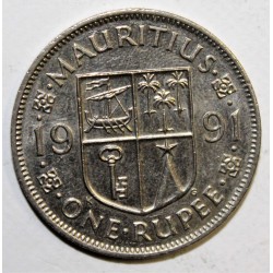 MAURITIUS - KM 55 - 1 RUPEE 1991 - Sir Seewoosagur Ramgoolam