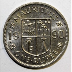 MAURITIUS - KM 55 - 1 RUPEE 1990 - Sir Seewoosagur Ramgoolam