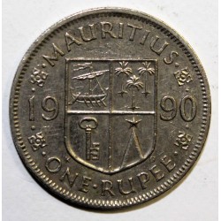 MAURITIUS - KM 55 - 1 RUPEE 1990 - Sir Seewoosagur Ramgoolam