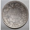 FRANKREICH - KM 735 - 5 FRANCS 1831 MA - Marseille - TYP LOUIS PHILIPPE 1 - DIE RÜCKSEITE IST UM 5 UHR VERSETZT