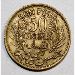 TUNISIA - KM 246 - BON POUR 50 CENTIMES 1941 (1360)