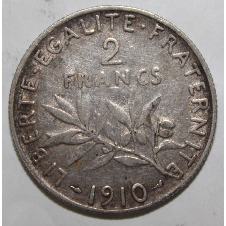 FRANKREICH - KM 845 - 2 FRANCS 1910 - TYP SÄMANN