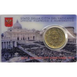 VATICAN - KM 460 - 50 CENT 2015 - COINCARD 9 - PAPE FRANCOIS