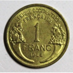 AFRIQUE OCCIDENTALE FRANCAISE - KM 2 - 1 FRANC 1944 - MARIANNE