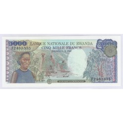 RWANDA - PICK 22 - 5000 FRANCS - 01/01/1988 - NEUF