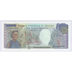 RWANDA - PICK 22 - 5000 FRANCS - 01/01/1988 - NEUF