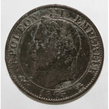 FRANCE - KM 797 - 5 CENTIMES 1865 A - Paris - TYPE NAPOLÉON III