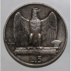 ITALIE - KM 67 - 5 LIRE 1927 R - VICTOR EMMANUEL III