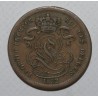 BELGIEN - KM 1.1 - 1 CENTIME 1833 - ÜBERDATUM DARAUF 1832