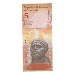 VENEZUELA - PICK 89 - 5 BOLIVARES - 03.09.2009