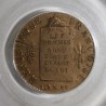 FRANCE - KM 618 - 1/2 SOL 1793  H - La Rochelle - TYPE LIBRA - RESTRIKE - PCGS MS 62