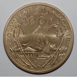 FRANZÖSISCH POLYNESIEN - KM E4 - 100 FRANCS 1976 - I.E.O.M - MÜNZEPROBE