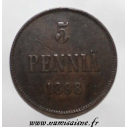 FINNLAND - KM 15 - 5 PENNIA 1898 - NIKOLAUS II