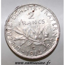 FRANKREICH - KM 845 - 2 FRANCS 1914 C - Castelsarrasin - TYP SÄMANN