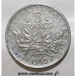 GADOURY 770 - 5 FRANCS 1960 - TYPE SEMEUSE - FAUX - KM 926