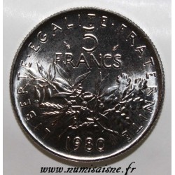 FRANKREICH - KM 926a.1 - 5 FRANCS 1980 - TYP SÄMANN