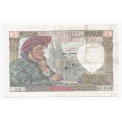 FAY 19/01 - 50 FRANCS...