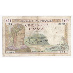 FAY 17/36 - 50 FRANCS CERES...