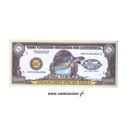 UNITED STATES - 1.000.000 DOLLARS 2004 - ENDANGERED SPECIES - SEA TURTULE - FANTASY BANKNOTES