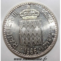 MONACO - KM 146 - 10 FRANCS 1966 - 110. JAHRESTAG DES BEITRITTS CHARLES III