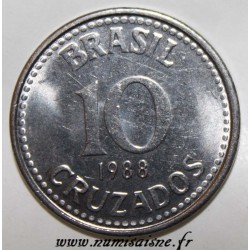 BRAZIL - KM 607 - 10 CRUZADOS 1988